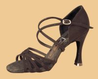 Туфли для бальных танцев "Аида" жен. La черный сатин (070Е)